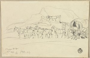 Wagen met Acht Paarden die Worden Aangespannen door John Ward