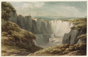 De Tinmijn bij Carclaise, Cornwall, ca. 1800 door John Warwick