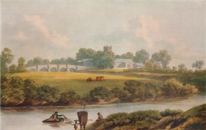 Bangor Is-y-Coed, Denbighshire, ca. 1795 door John Warwick Smith