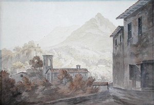 Meer van Lugano door John Warwick Smith