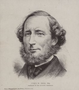 Cyrus West Field, Amerikaanse financier betrokken bij het leggen van de eerste trans-Atlantische telegraafkabel in 1858