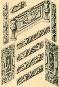 Details van trapdecoratie, ca. 1870s, 1881