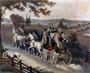 Postkoets, 1822, ca. 1920 door John Watson