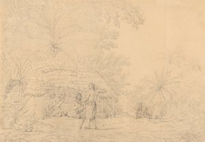 Een uitzicht in Annamooka door John Webber