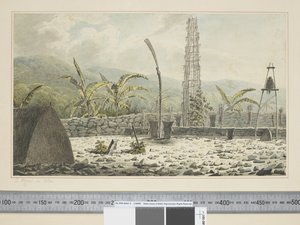 Een Morai, in Atooi, c.1773-84 door John Webber