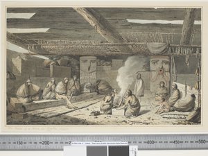 F.24 De Binnenkant van een Huis in Nootka Sound, ca. 1773-84