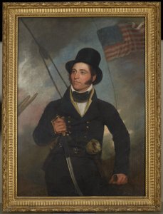 Portret van Kapitein Samuel Chester Reid door John Wesley Jarvis