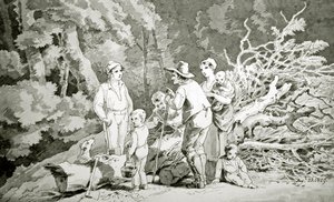 De familie van de houthakker door John White Abbot