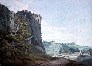 Deel van Chepstow Castle, Monmouthshire door John White Abbott