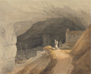 De Mond van de Grot bij Castleton in de Pieken van Derby door John White Abbott