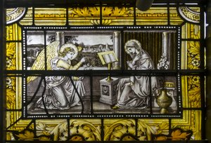 Oxford, Trinity College, James Powell & Sons, John William Brown, De Aankondiging