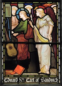 St Cecilia Zingt, Lady Chapel Raam door John William Brown