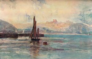 Dover-Avond, ca. 1895 door John William Buxton Knight