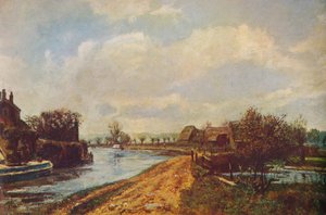 Het kanaal bij Rickmansworth door John William Buxton Knight
