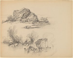 Rotsen Langs een Meer [recto]