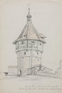 Ronde toren, kasteel van Munoth, Schaffhausen, Zwitserland