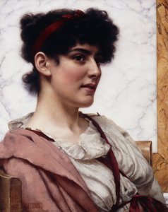 Een Romeinse Schoonheid, c.1889 door John William Godward