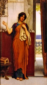Een steek op tijd (Idle Thoughts) door John William Godward