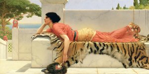 Verwachting door John William Godward