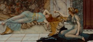 Ondeugendheid en rust door John William Godward