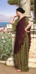 Tedere Gedachten, 1917 door John William Godward
