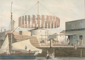 Ronde molen, King Street, New York, 1830