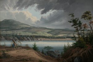 Uitzicht op Cohoes, ca. 1820