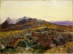 Cuillin Ridge, Skye, vanaf Sligachan, 1855