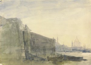 De Theems, vroege ochtend, richting St. Paul