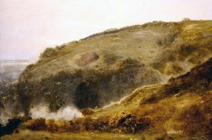 De Quantock Hills, Somerset door John William North