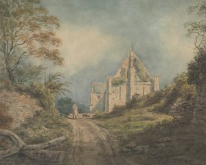 De Abdijschuur, Abbotsbury door John William Upham