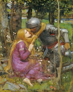 Een studie voor "La Belle Dame sans Merci", ca. 1893 door John William Waterhouse