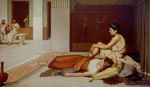 Na de dans door John William Waterhouse