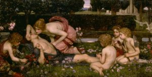 Het ontwaken van Adonis door John William Waterhouse