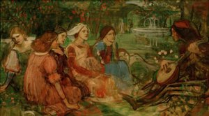De Decamerone door John William Waterhouse