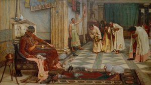 De favorieten van keizer Honorius door John William Waterhouse
