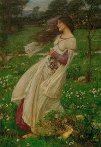 Windbloemen door John William Waterhouse