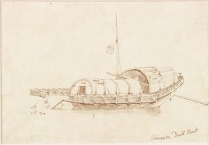 Chinese Eendenboot door John Wilson Carmichael
