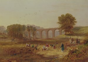 Corby Viaduct, de Newcastle en Carlisle Spoorweg