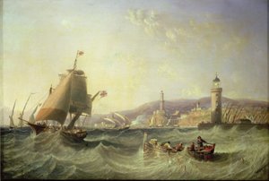 Genua door John Wilson Carmichael
