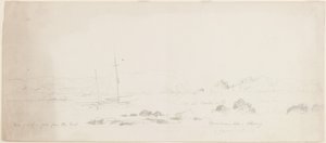 Een storm uit het oosten doorstaan, Mossmans Hole-Oldang door John Wilson Carmichael