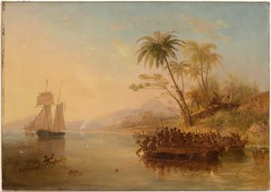 De redding van William DOyly, 1841 door John Wilson Carmichael