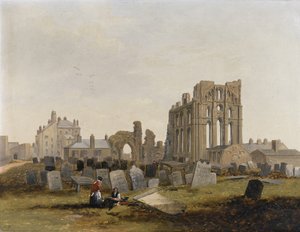 Tynemouth Priory vanuit het oosten door John Wilson Carmichael