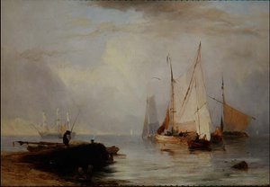 Visscène in het Noorden van Engeland