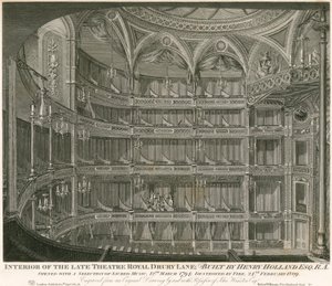 Interieur van het voormalige Theatre Royal, Drury Lane, Londen door John Winston