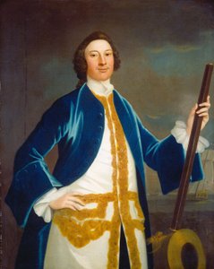 Onbekende Britse marineofficier door John Wollaston
