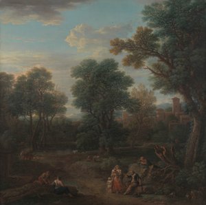 Klassiek landschap: ochtend door John Wootton