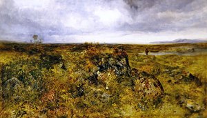 Vissen op een rivier door John Wright Oakes