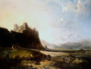 Harlech Kasteel door John Wright Oakes