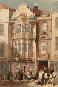 Huis van Sir Paul Pindar, Bishopsgate door John Wykeham Archer